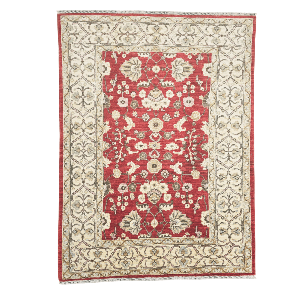 200 x 150 cm Afghan Chobi Hand-Knotted Wool Rug