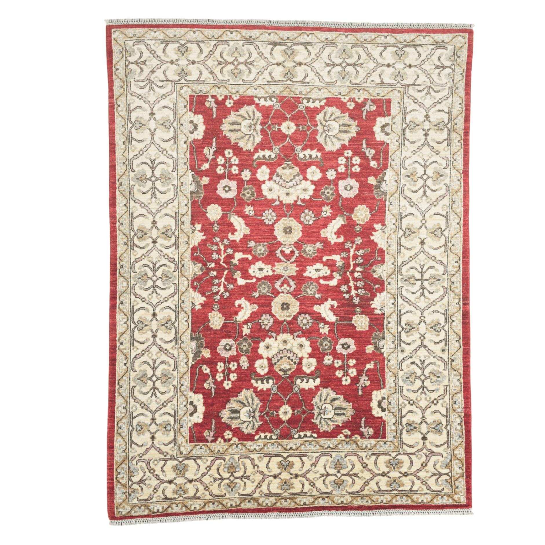 200 x 150 cm Afghan Chobi Hand-Knotted Wool Rug