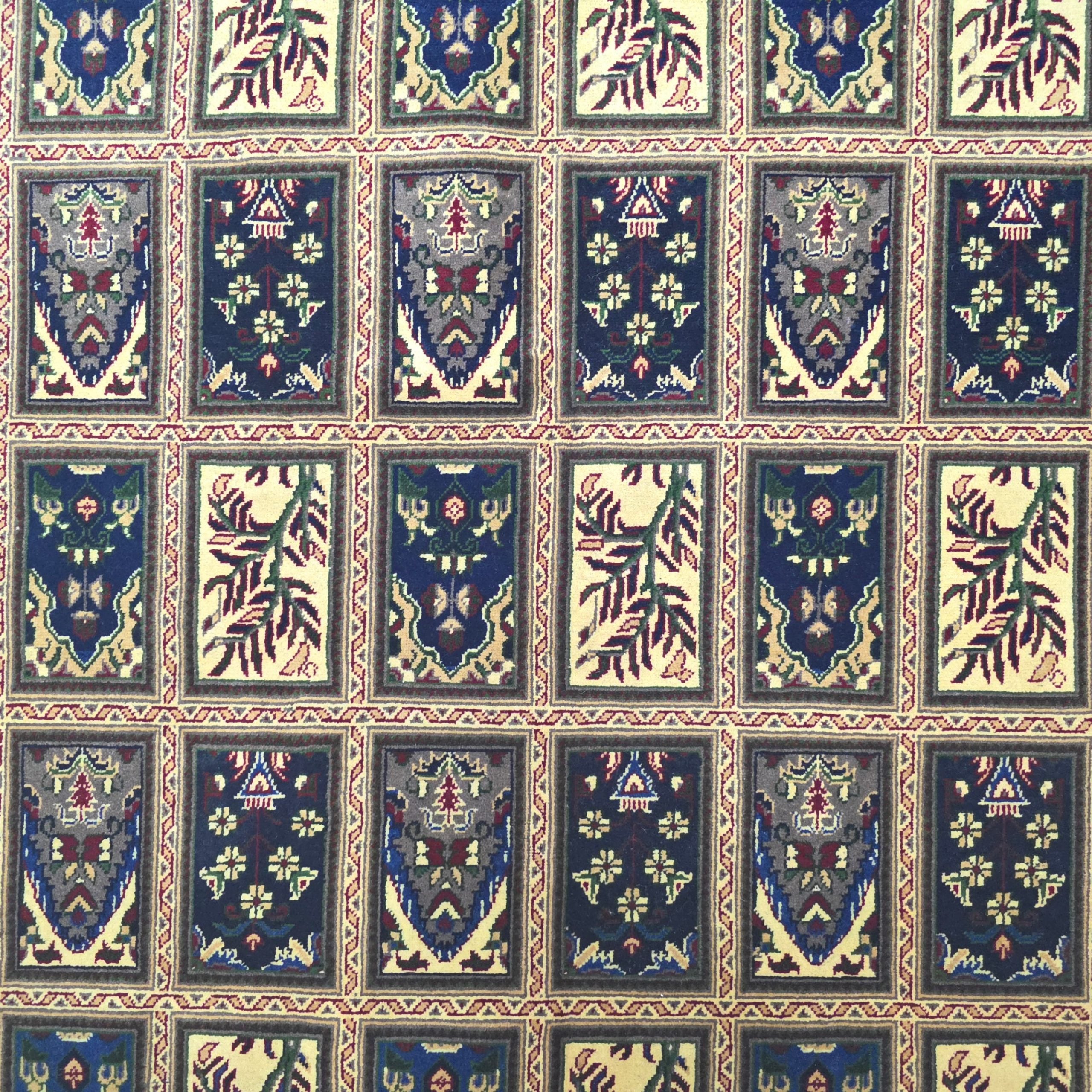 210 x 146 cm Afghan Chobi Hand-Knotted Wool Rug