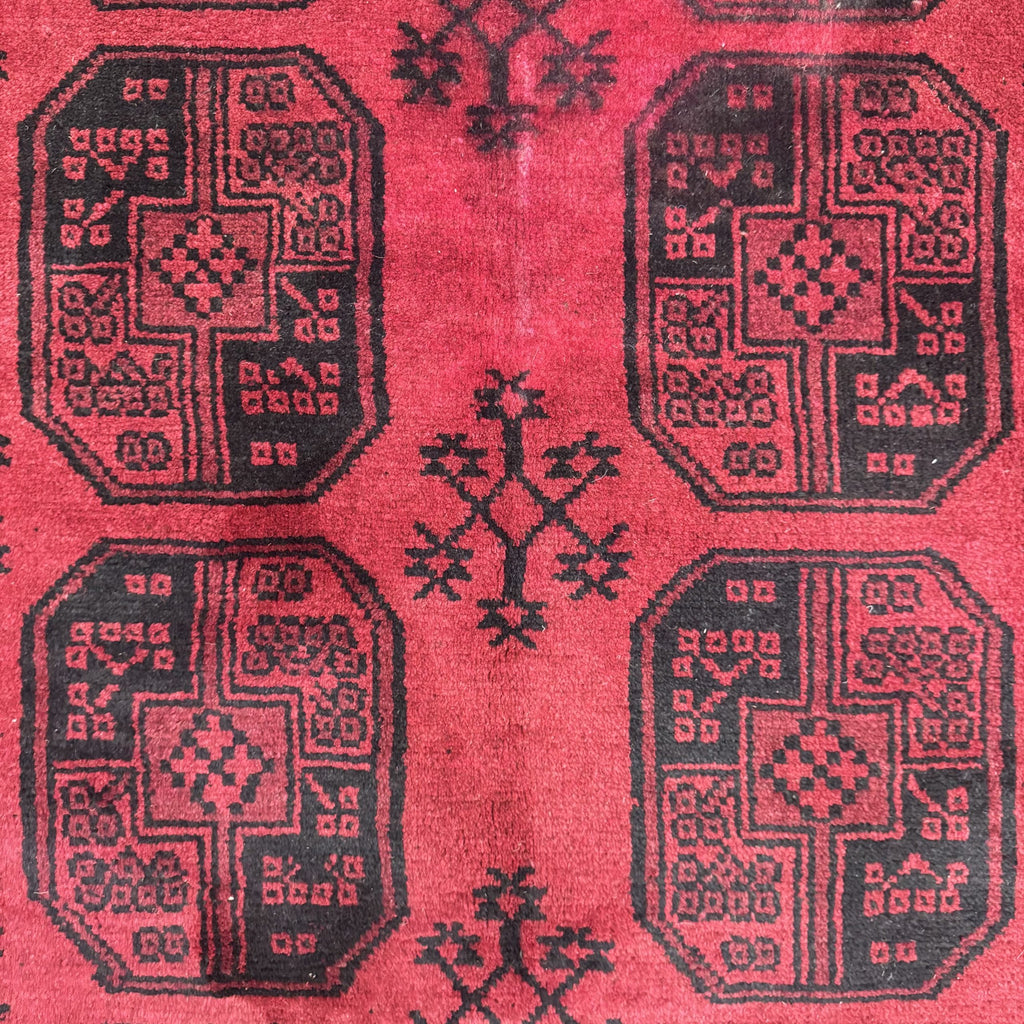 246 x 170 cm Hand-Knotted Afghan Akche Bokhara Rug