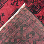 246 x 170 cm Hand-Knotted Afghan Akche Bokhara Rug