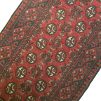 277 x 79 cm Red Afghan Bokhara Runner Rug