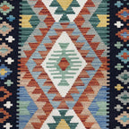 297 x 83 cm Hand-Woven Afghan Kilim Runner