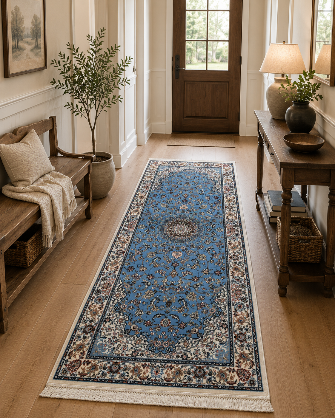 200 x 80 cm Persian Design Machine-Made Runner Rug