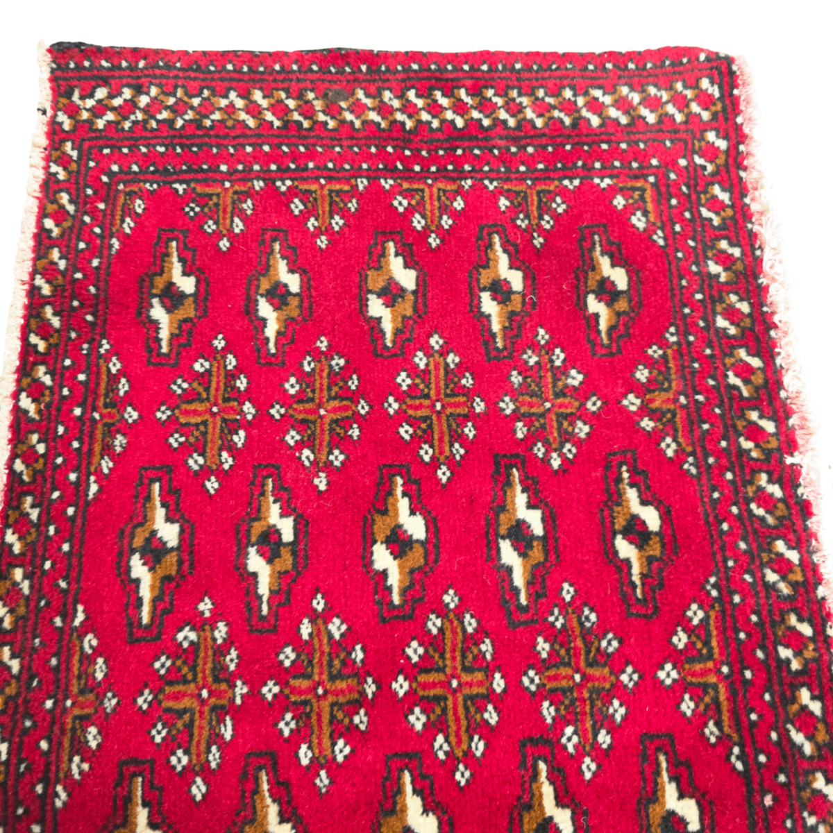 100 x 47 cm Hand-Knotted Persian Turkmen Rug