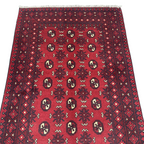 183 x 115 cm Hand-Knotted Afghan Bokhara Akche Rug