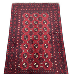 183 x 115 cm Hand-Knotted Afghan Bokhara Akche Rug