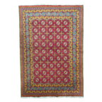216 x 147 cm Hand Woven Color Afghan Akche