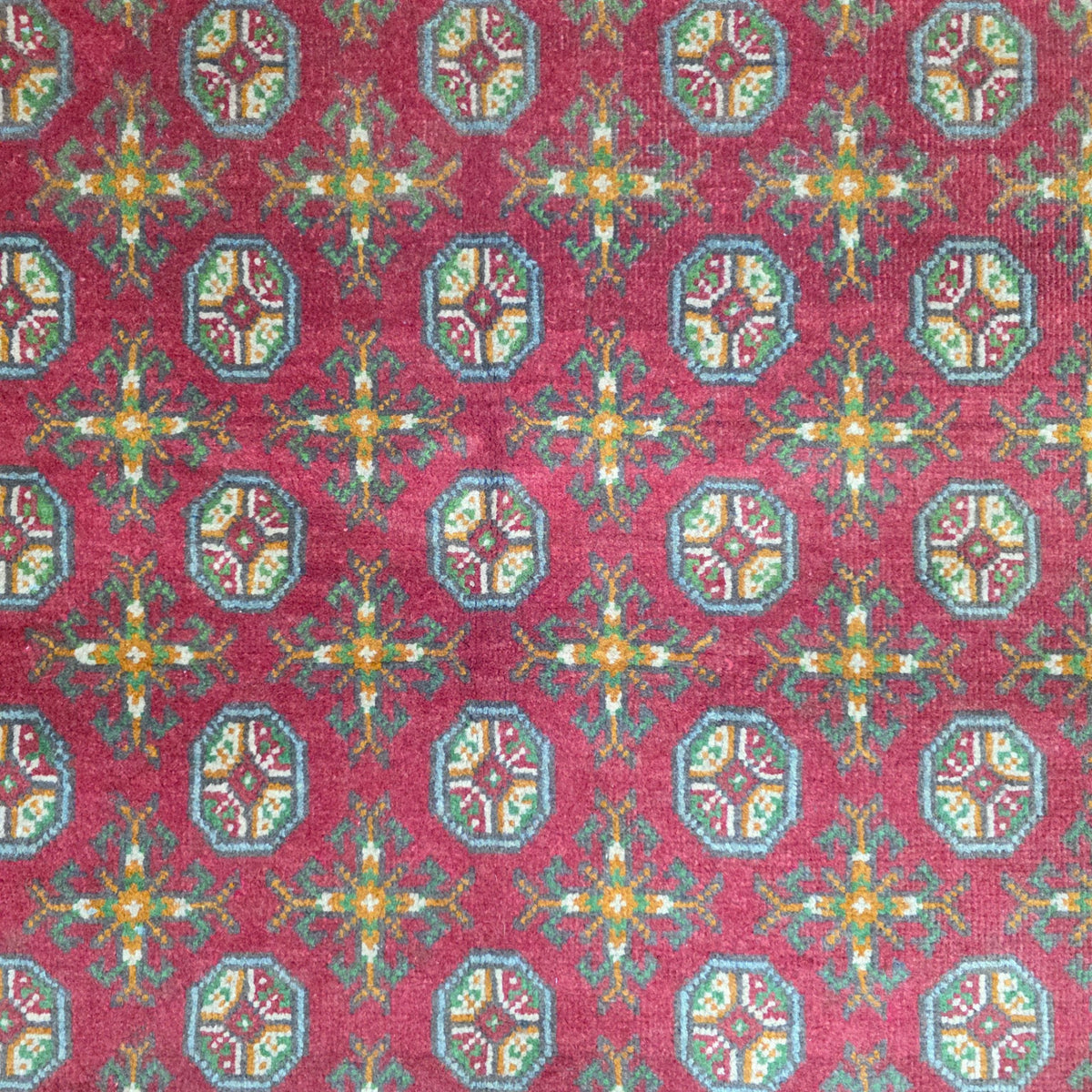 216 x 147 cm Hand Woven Color Afghan Akche