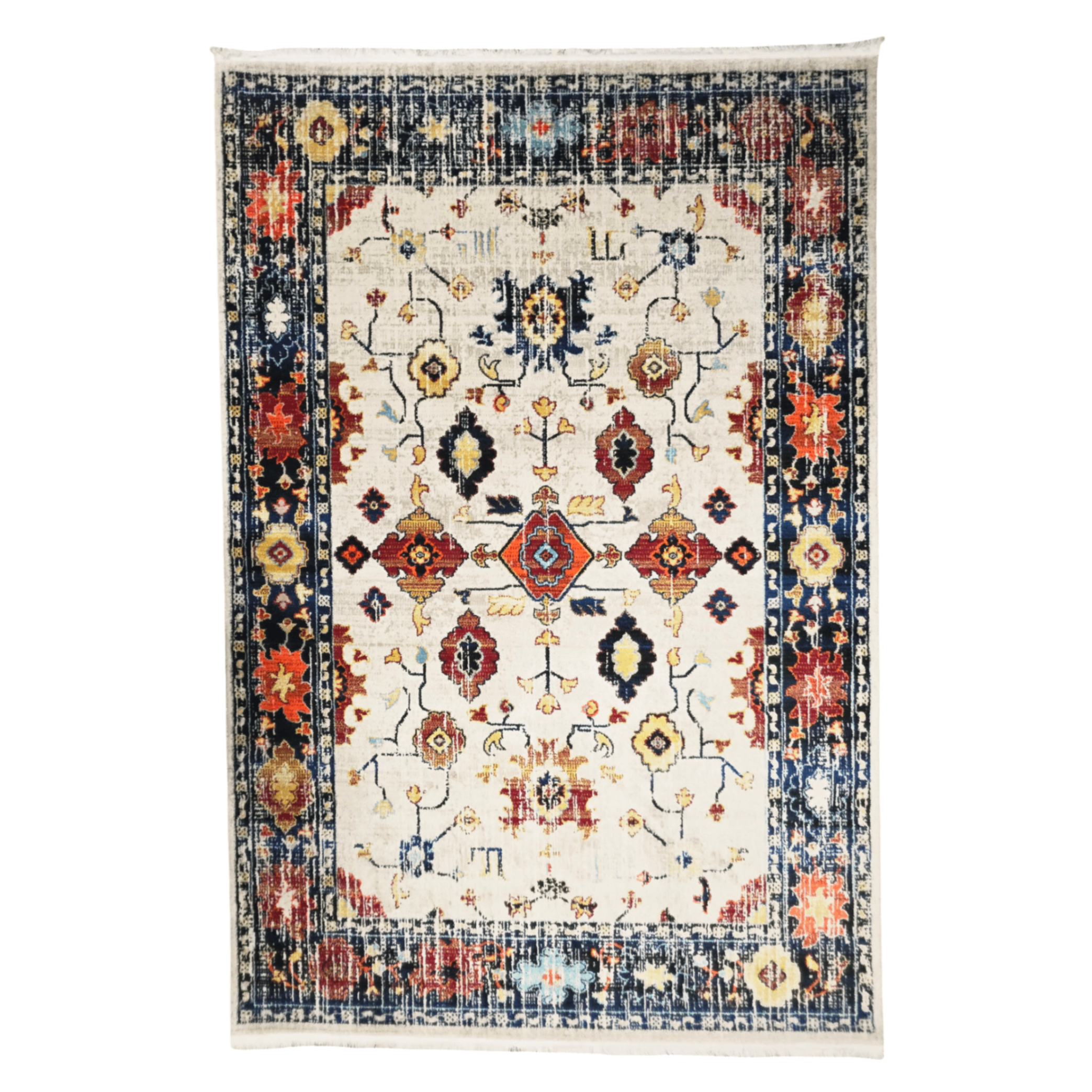 230 x 160 cm Vintage Persian Design Machine Made Rug
