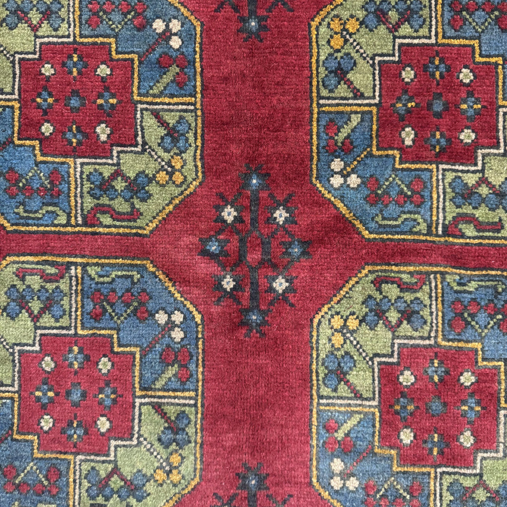 237 x 168 cm Hand-Knotted Afghan Akche Bokhara Rug