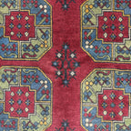 237 x 168 cm Hand-Knotted Afghan Akche Bokhara Rug