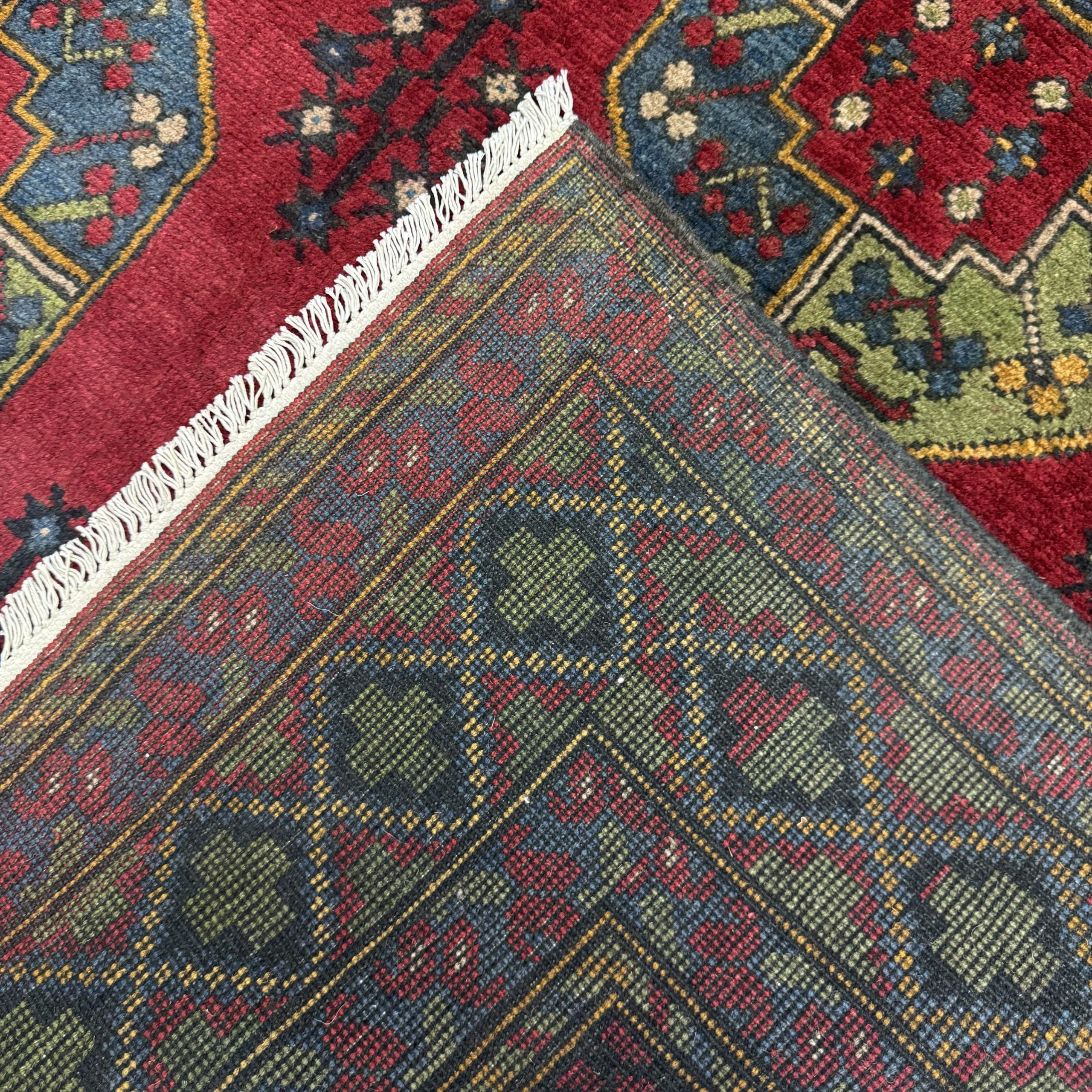 237 x 168 cm Hand-Knotted Afghan Akche Bokhara Rug