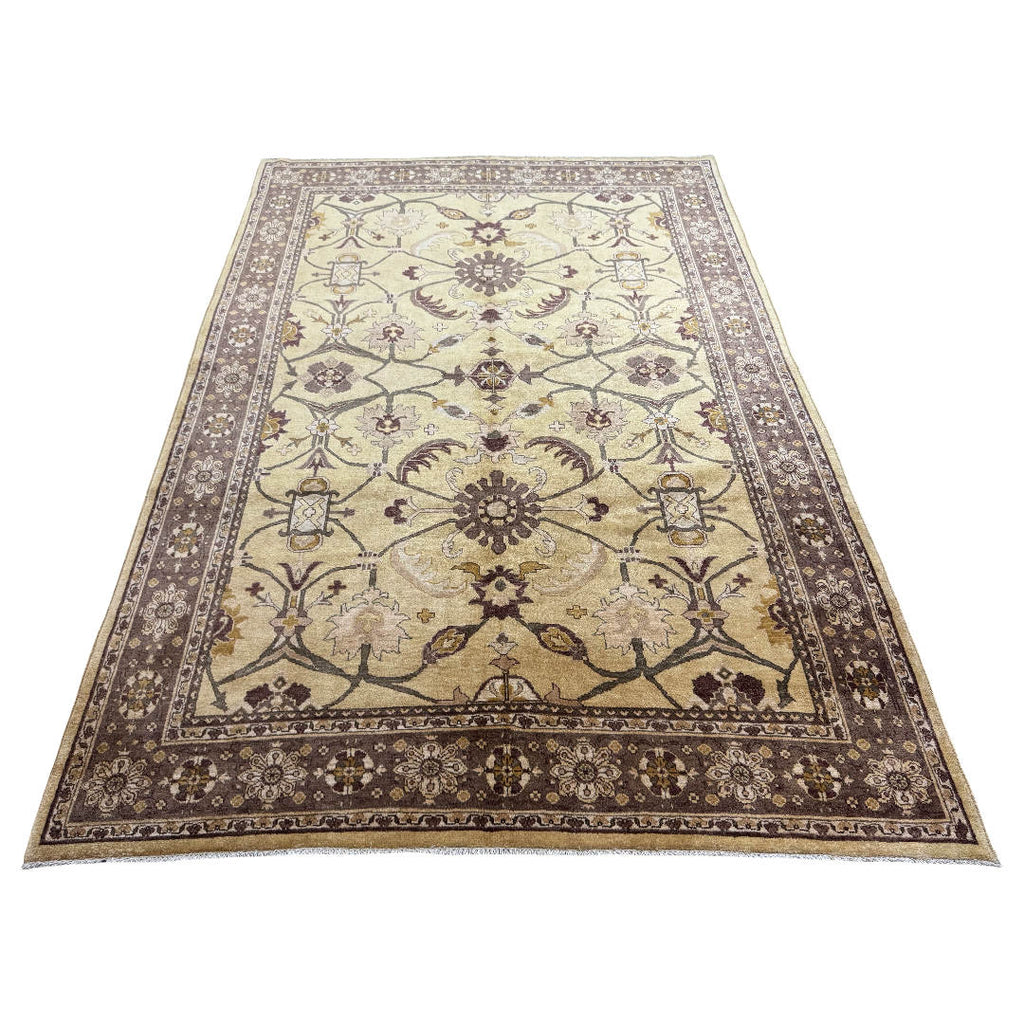 280 x 191 cm Hand-Knotted Soft Tone Afghan Chobi Wool Rug