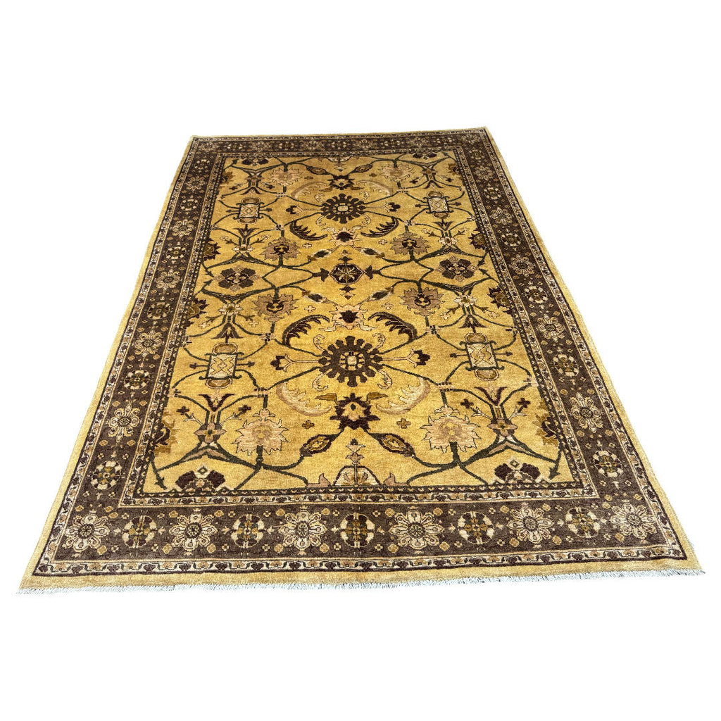280 x 191 cm Hand-Knotted Soft Tone Afghan Chobi Wool Rug
