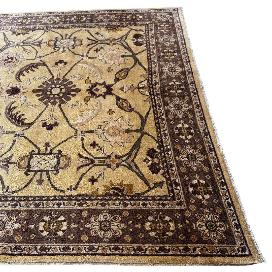 280 x 191 cm Hand-Knotted Soft Tone Afghan Chobi Wool Rug