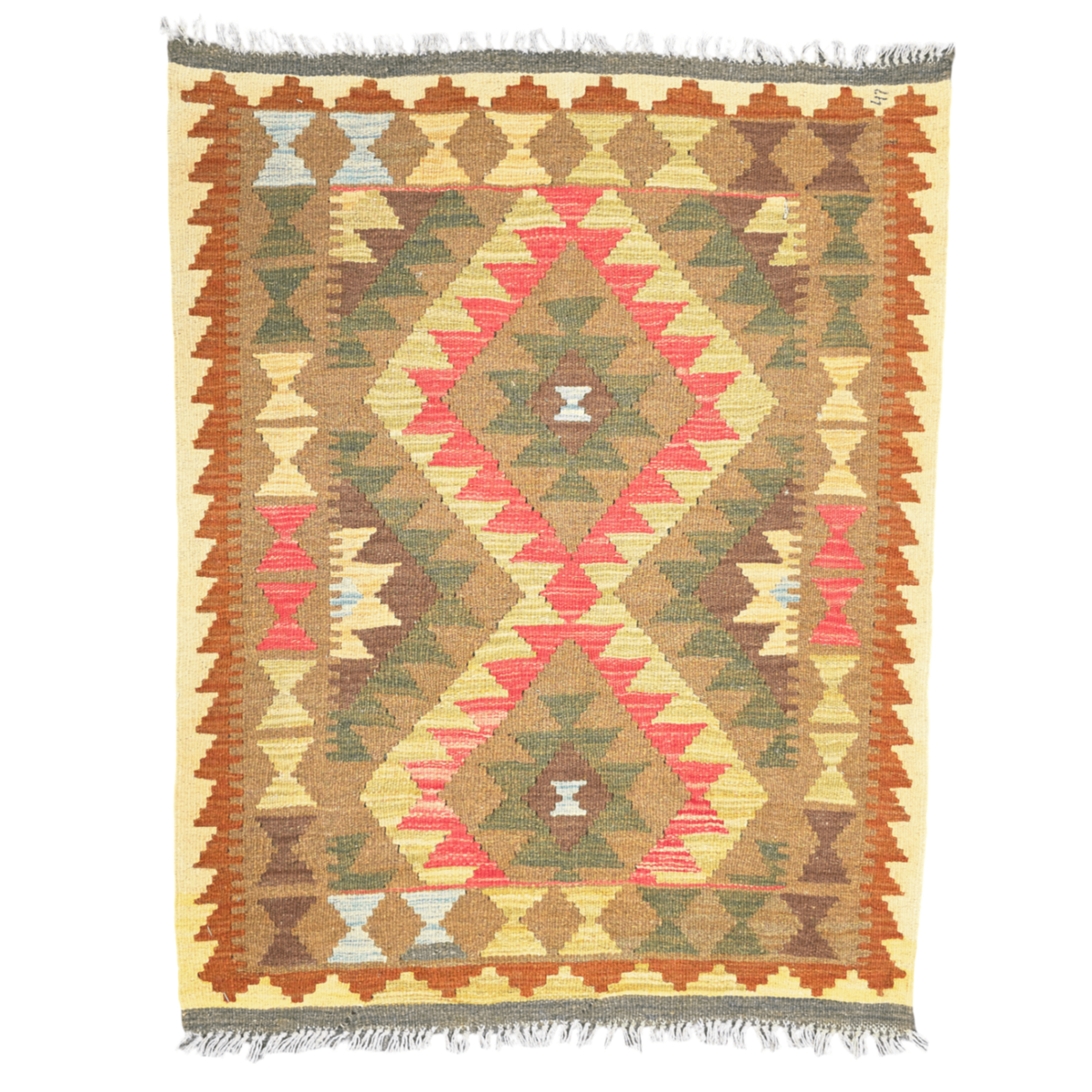 115 x 90 cm Hand Woven Afghan Kilim Rug