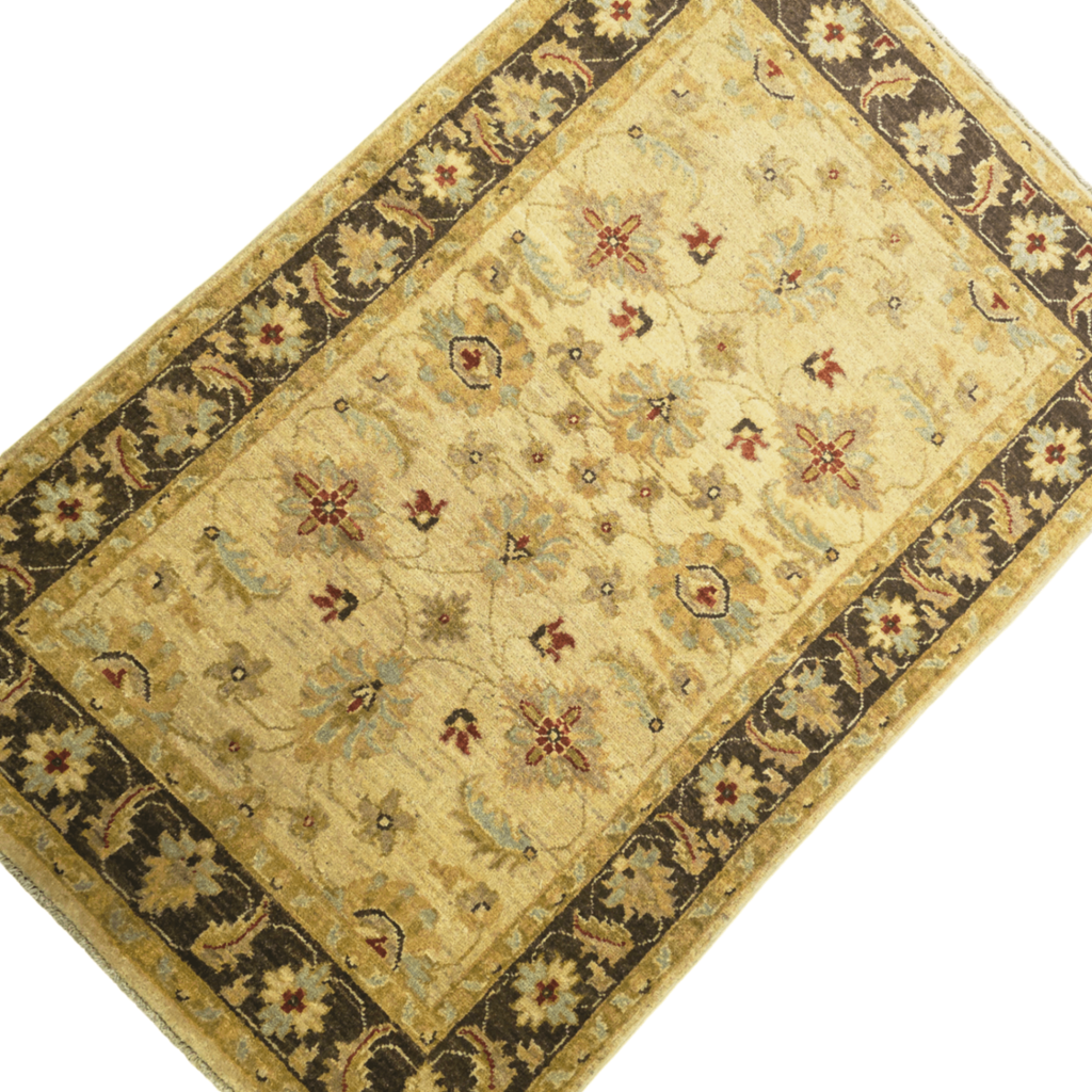 147 x 73 cm Afghan Chobi Hand-Knotted Wool Rug