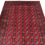243 x 159 cm Hand-Knotted Afghan Akche Bokhara Rug