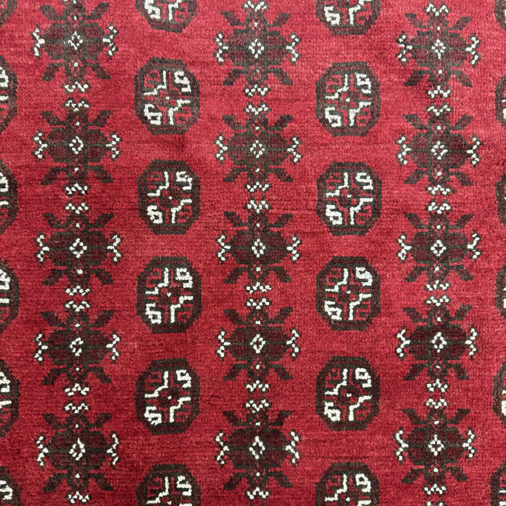 243 x 159 cm Hand-Knotted Afghan Akche Bokhara Rug