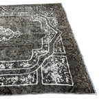 269 x 182 cm Hand-Knotted Ultra Vintage Persian Wool Rug