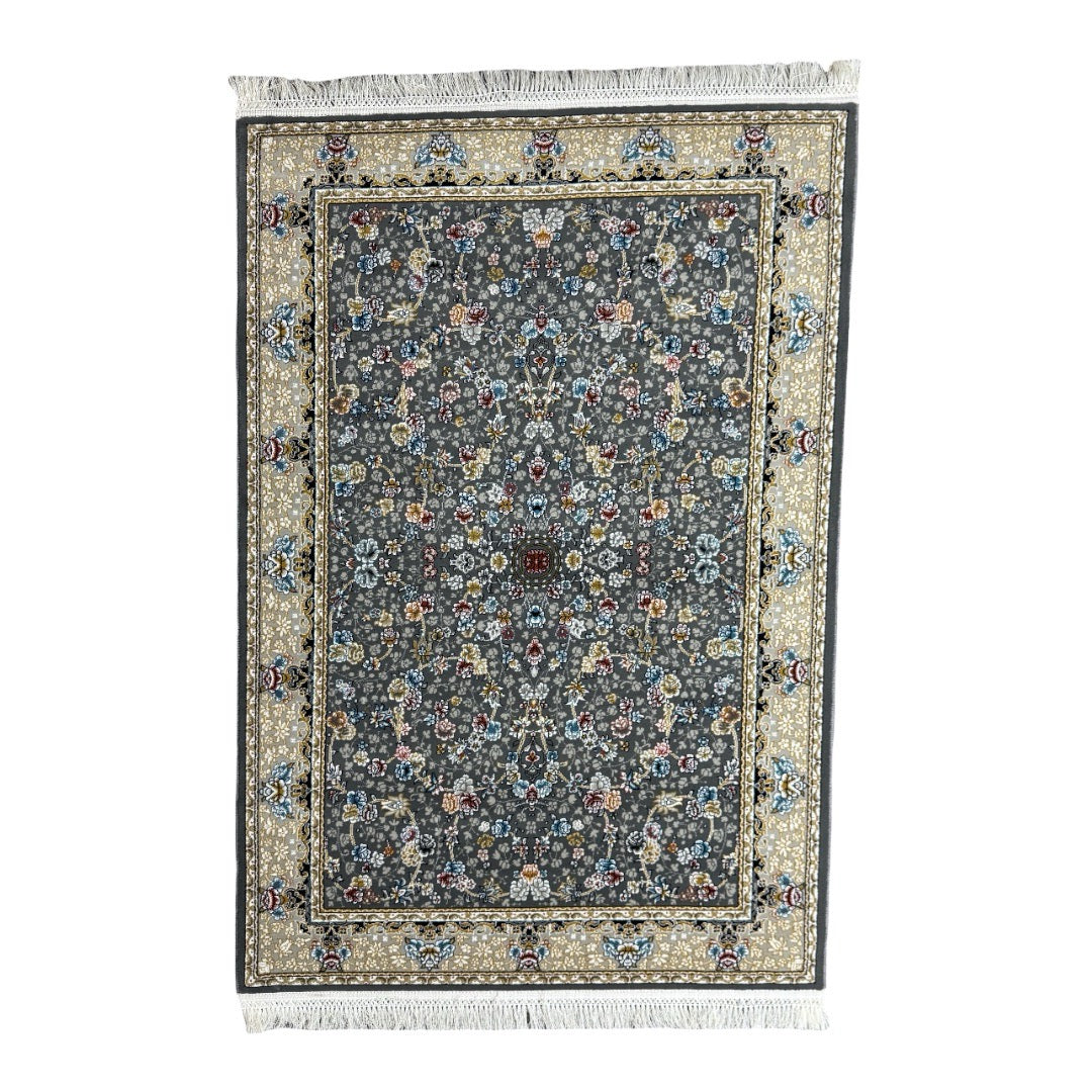 150 x 100 cm Midnight Blossom Traditional Rug