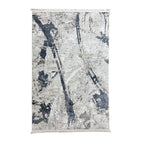180 x 120 cm Grey Modern Ink Flow Turkish Rug