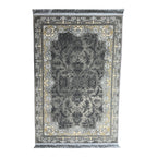 150 x 100 cm Low-Contrast Grey Persian Floral Rug