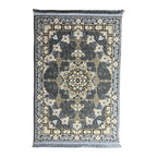 150 x 100 cm Gold & Grey Medallion Classic Rug