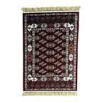 150 x 100 cm Traditional Burgundy Bokhara Style Rug