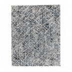 230 x 160 cm Silver Blueprint Crossline Designer Rug