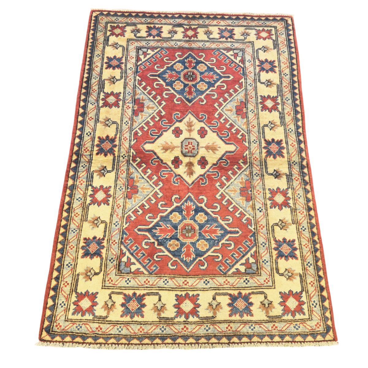 147 x 99 cm Hand Knotted Afghan Kazak Rug