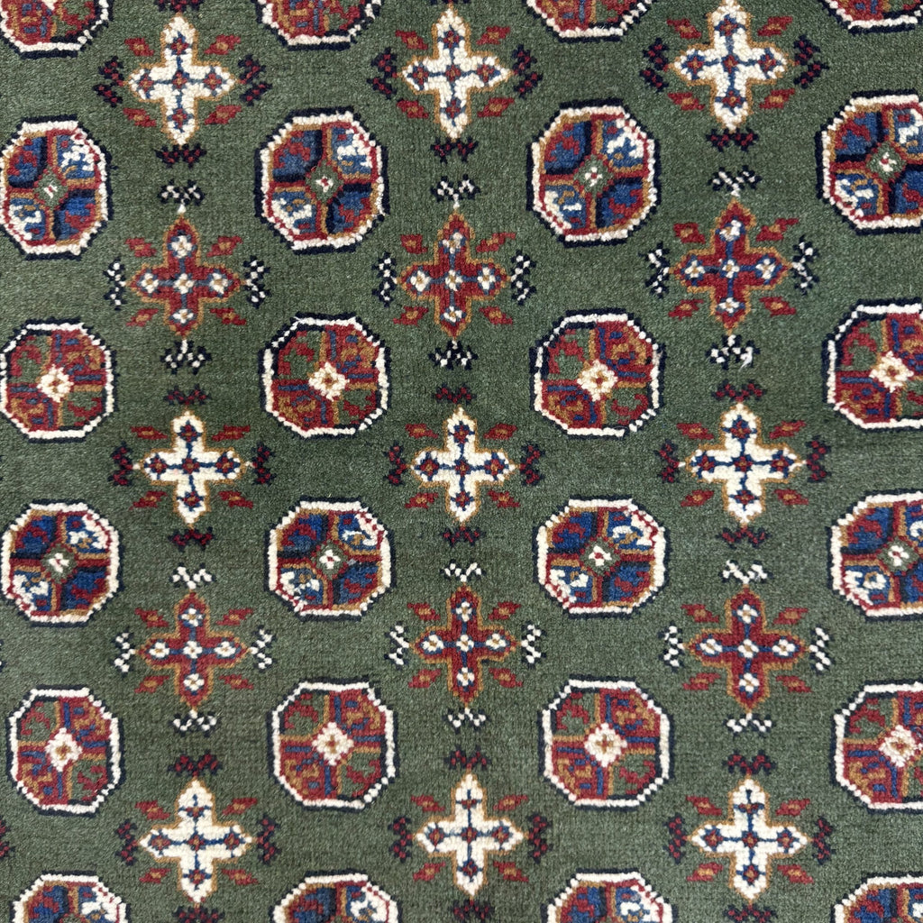 193 x 147 cm Hand-Knotted Afghan Akche Bokhara Rug