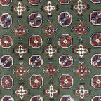 193 x 147 cm Hand-Knotted Afghan Akche Bokhara Rug