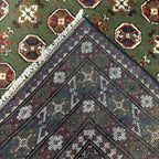 193 x 147 cm Hand-Knotted Afghan Akche Bokhara Rug