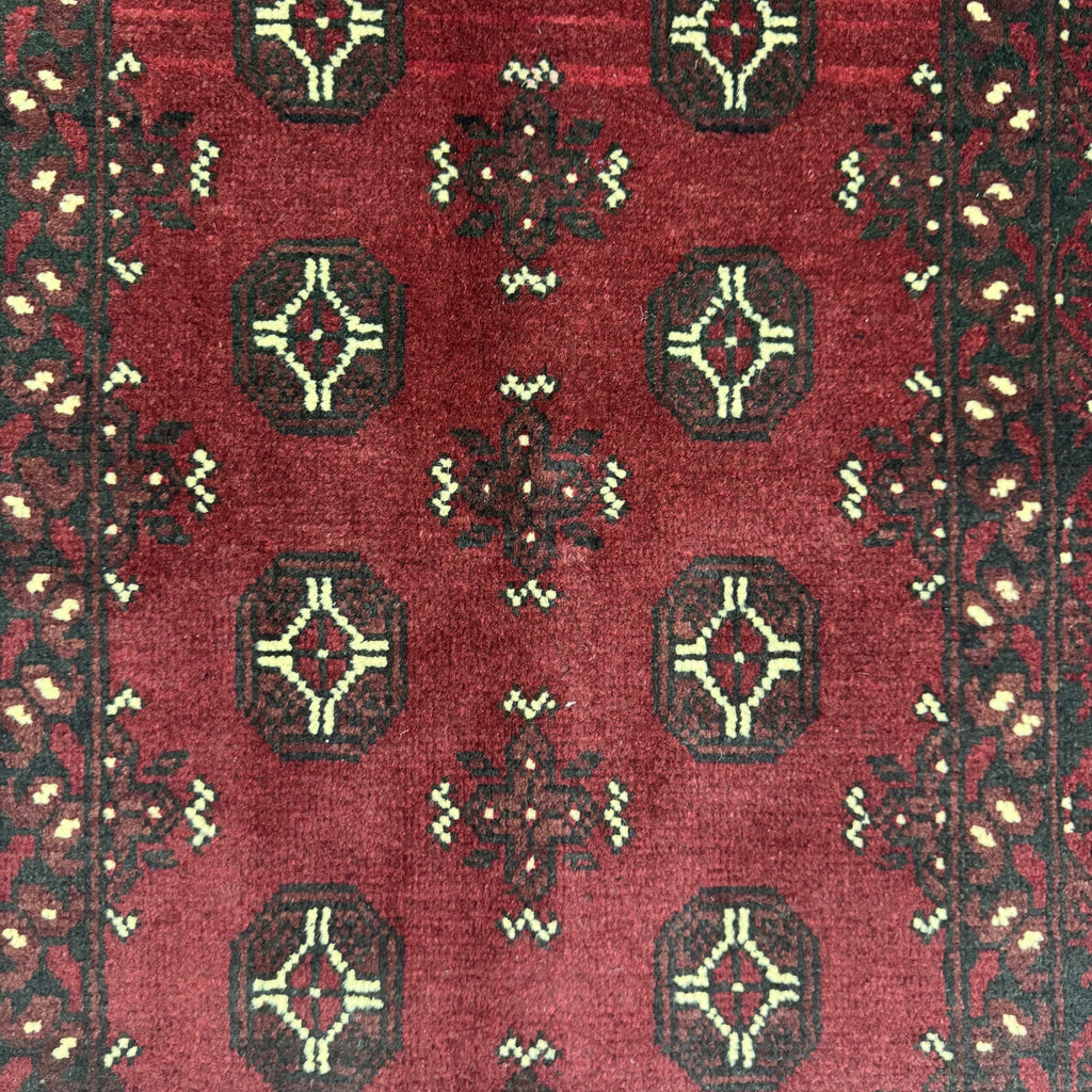 194 x 97 cm Hand-Knotted Afghan Bokhara Akche Rug