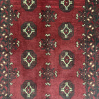 194 x 97 cm Hand-Knotted Afghan Bokhara Akche Rug