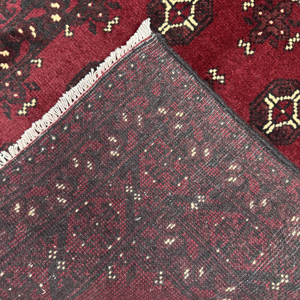 194 x 97 cm Hand-Knotted Afghan Bokhara Akche Rug