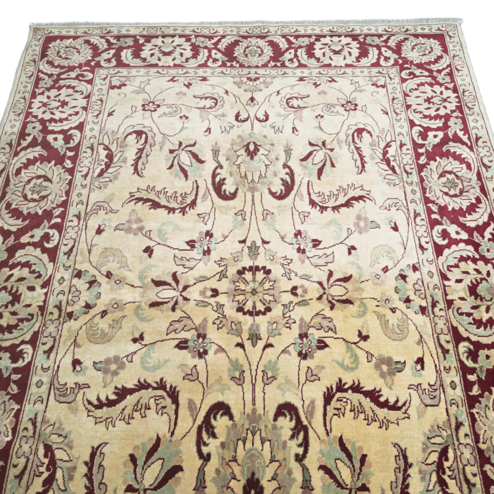 205 x 147 cm Afghan Chobi Hand-Knotted Wool Rug