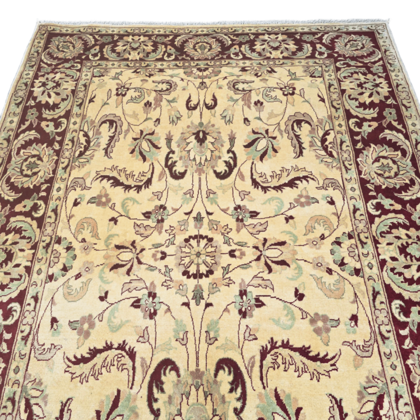 205 x 147 cm Afghan Chobi Hand-Knotted Wool Rug