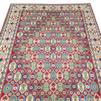 205 x 159 cm Hand Knotted Afghan Kazak – Wool Rug