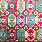 205 x 159 cm Hand Knotted Afghan Kazak – Wool Rug