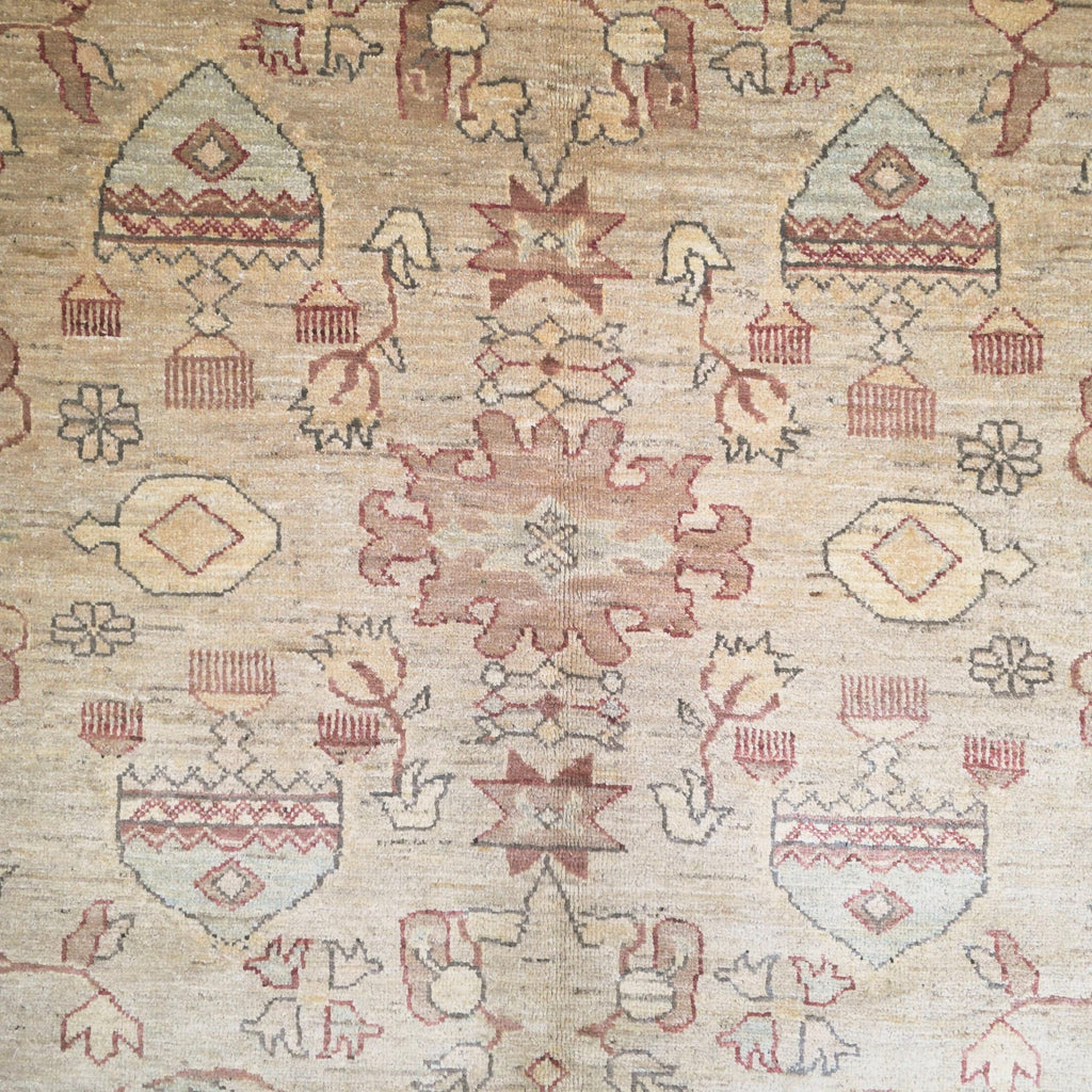 246 x 181 cm Hand-Knotted Afghan Soft Tone Chobi Rug