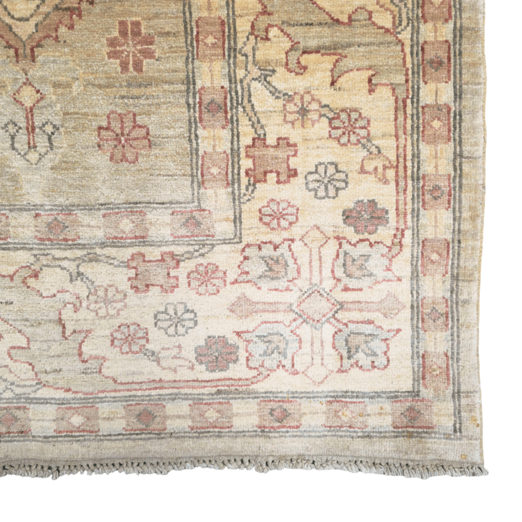 246 x 181 cm Hand-Knotted Afghan Soft Tone Chobi Rug