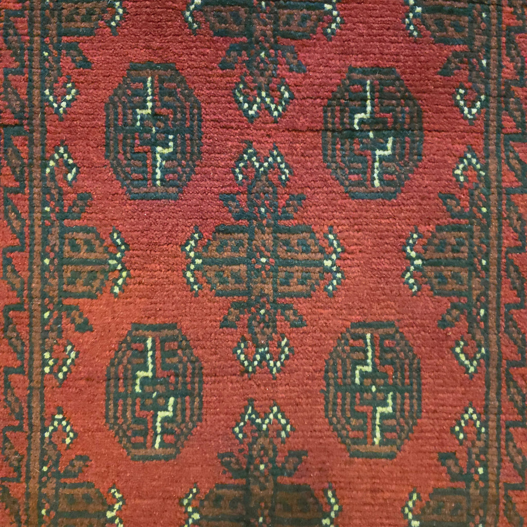 286 x 74 cm Red Afghan Bokhara Runner Rug