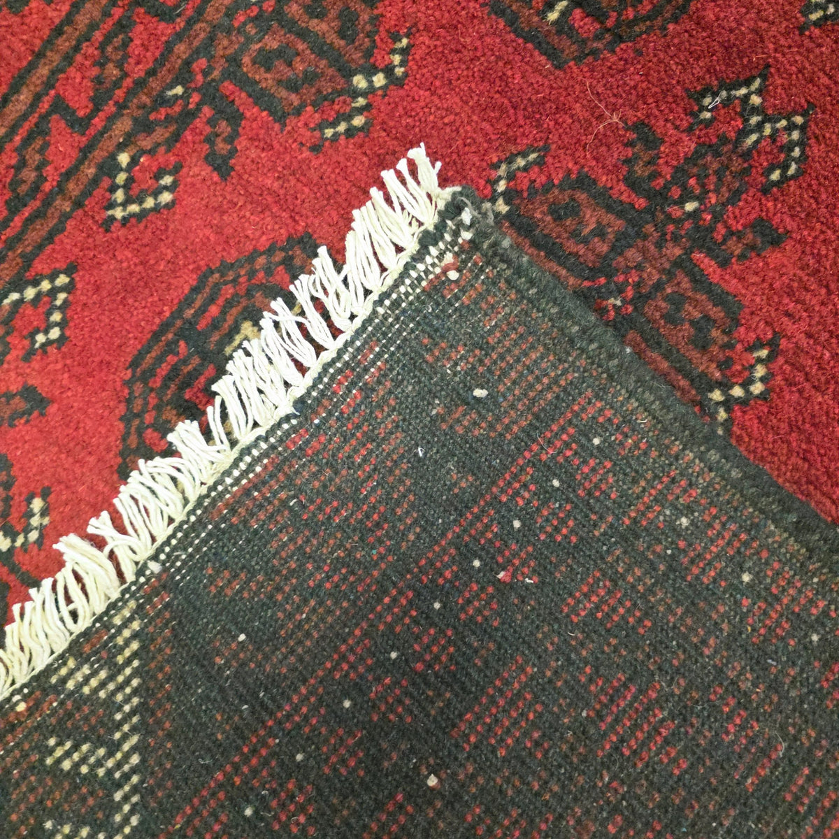 286 x 74 cm Red Afghan Bokhara Runner Rug