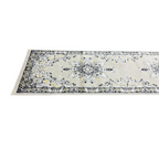 305 x 61 cm Ivory & Silver Heritage Medallion Runner Rug