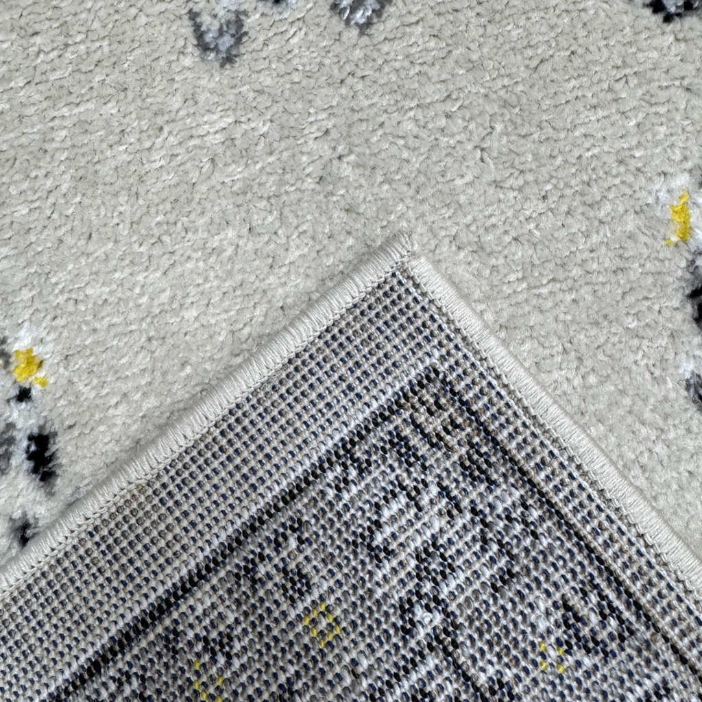 305 x 61 cm Ivory & Silver Heritage Medallion Runner Rug