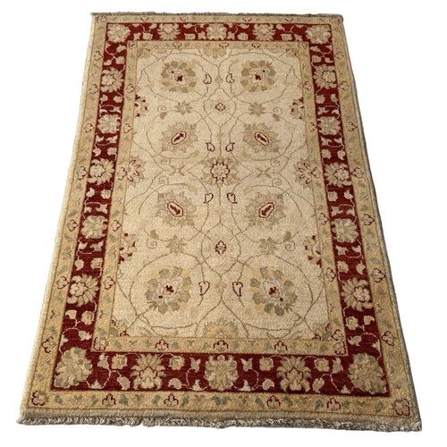 162 x 98 cm Afghan Chobi Hand-Knotted Wool Rug