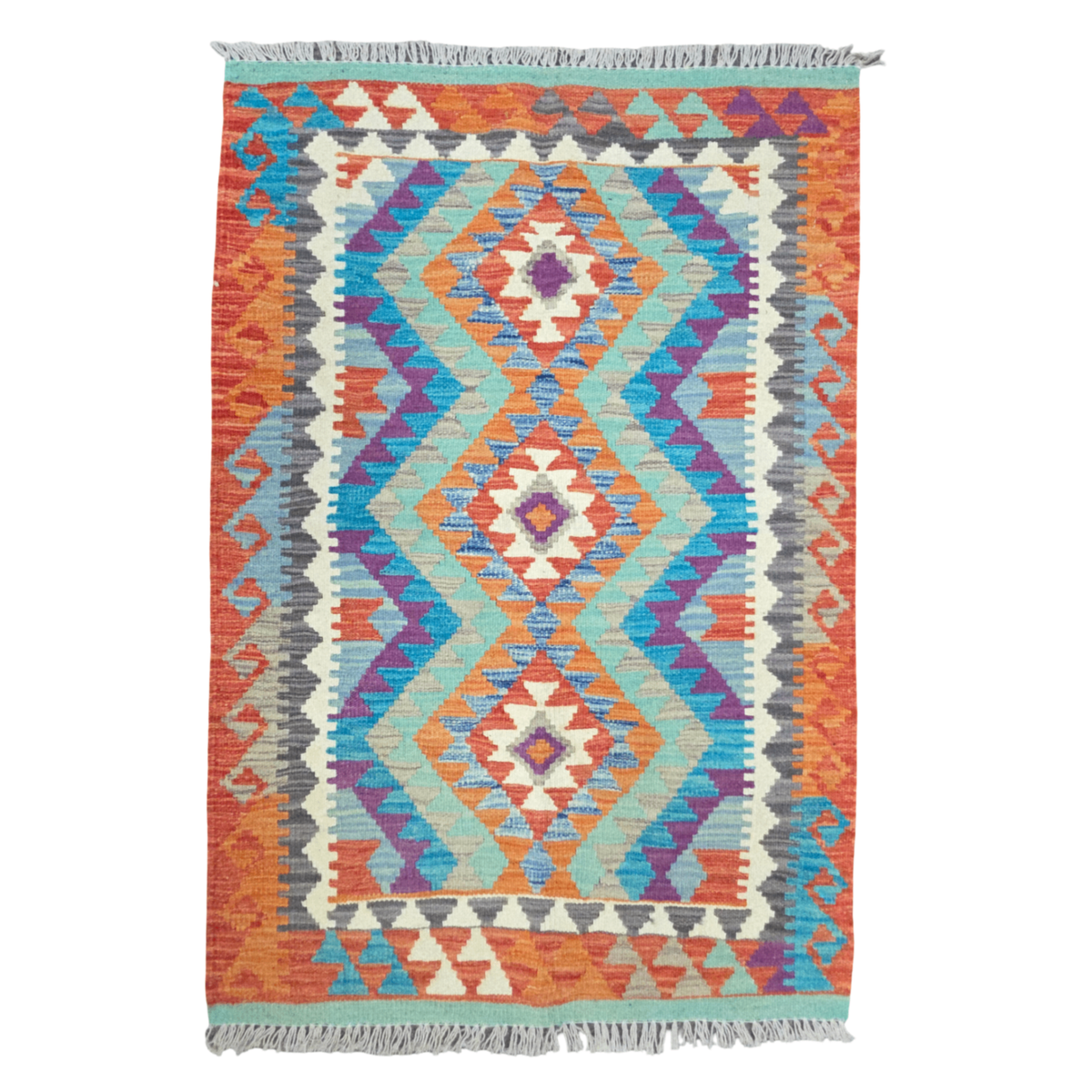 125 x 84 cm Hand Woven Afghan Kilim Rug